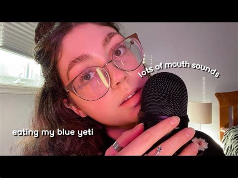 ASMR Close Up Eating My Blue Yeti With Tongue Sounds And Breaths Mic