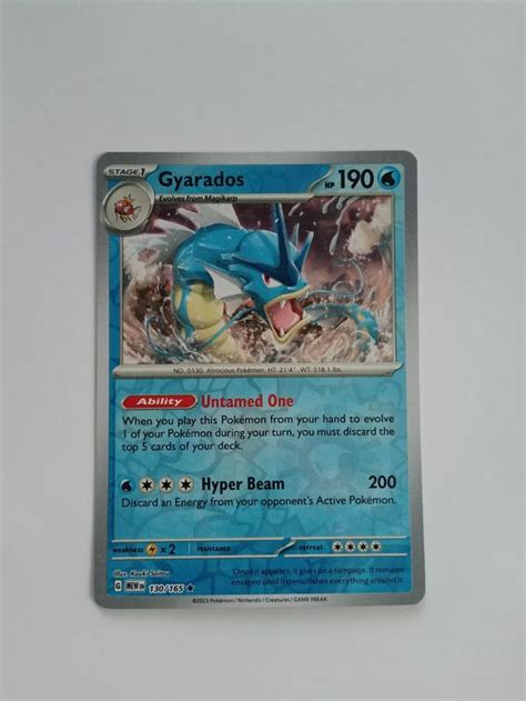 Gyarados Garados REVERSE HOLO Pokemon 151 Mew Kaufen Auf Ricardo