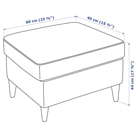 STRANDMON Ottoman, Skiftebo yellow - IKEA