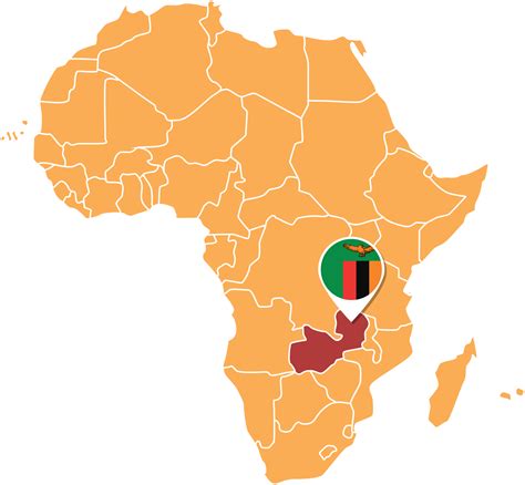 Africa Zambia Map