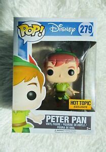 New! FUNKO POP #279 “Peter Pan” Disney Hot Topic Exclusive Vinyl Figure ...