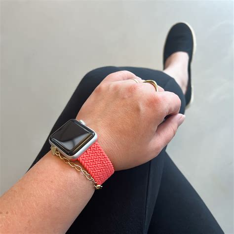 Bracelet Nylon Boucle Unique Tress Apple Watch Electric Orange