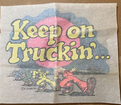 Original Vintage 1967 Rcrumb Keep On Truckin Iron O Gem