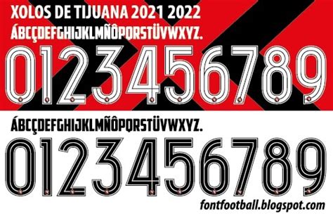 Font Football Font Vector Xolos De Tijuana Kit