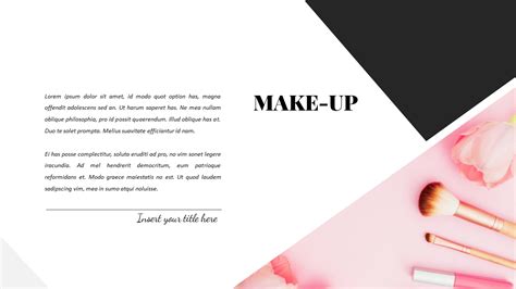 Cosmetic And Makeup Powerpoint Templates Design