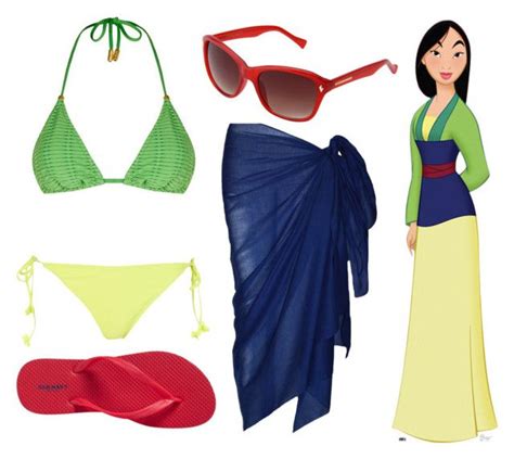 Mulan Day At The Beach By Dutchveertje Liked On Polyvore Featuring