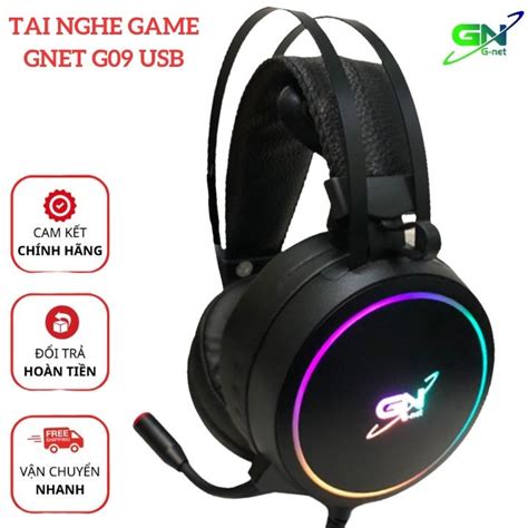 Tai nghe chụp tai Gnet G09 7 1 cổng cắm USB Shopee Việt Nam