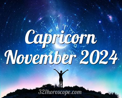 Horoscope Capricorn November Monthly Horoscope For November