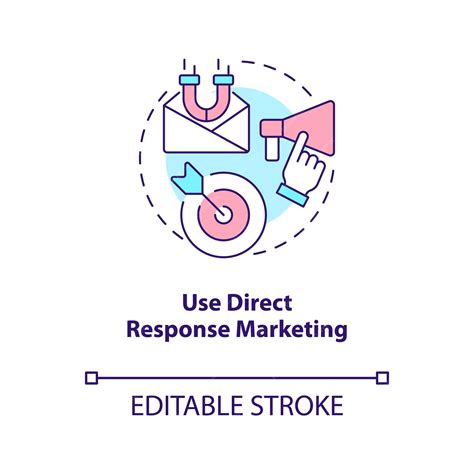 Premium Vector | Use direct response marketing concept icon