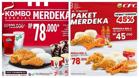 Daftar Promo Hut Ke Ri Kfc Pizza Hut Cfc Mcd Hokben Burger