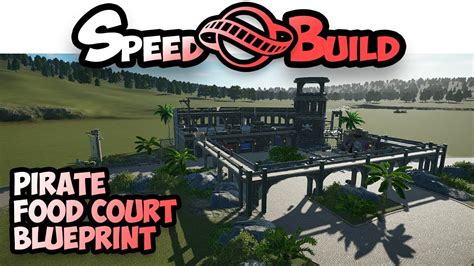 Planet Coaster Speed Build Pirate Food Court YouTube