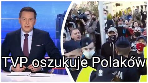 Protest przedsiębiorców a nie prawdziwe Wiadomości w TVP YouTube