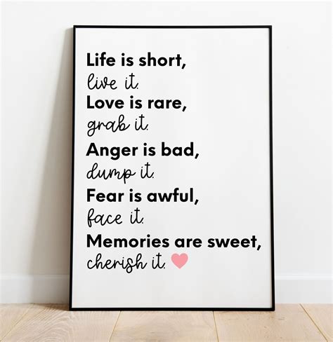 Inspirational Quote, Print, Quotes Print, Poster Print, Wall Art Quotes ...