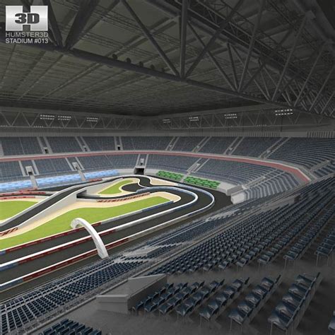 Racing Track Arena D Model Architecture On Hum D