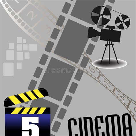 Cinema background stock vector. Illustration of clapboard - 18627836