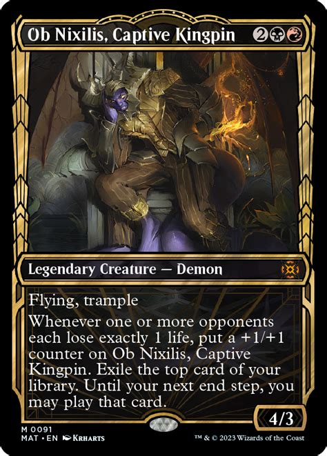 Ob Nixilis Captive Kingpin Creature Cards Mtg Salvation