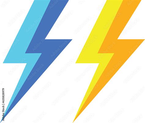 Yellow Electric Vector Icons Bolt Lightning Flash Icons Flash Icons