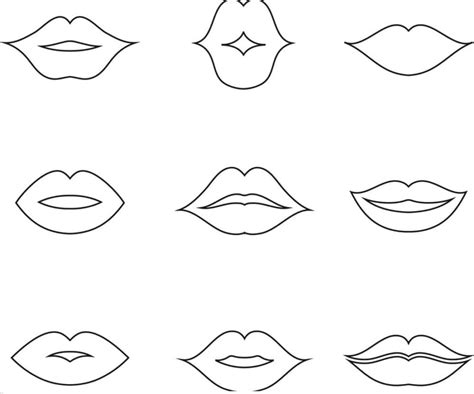 Dibujos De Labios Imprimibles Para Colorear Para Colorear Pintar E