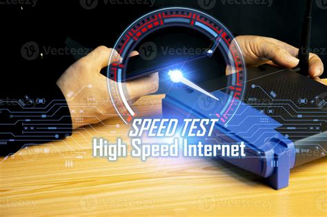 Super Fast Internet Connection Speedtest Bandwidth Network Technology