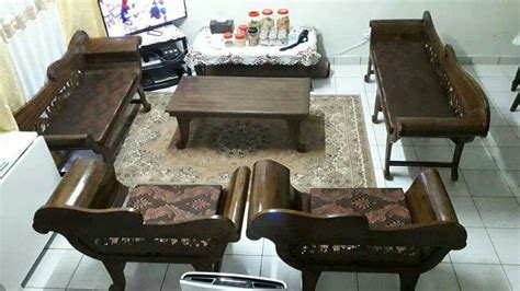 Set Ruang Tamu Jati Original Pelbagai Design Furniture Home Living