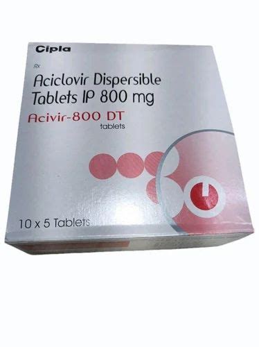 Acivir 800 DT Tablet At Rs 210 Box Acyclovir Tablets In New Delhi