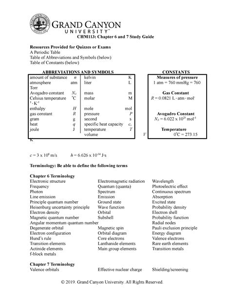 Chm Ch And Study Guide Chm Chapter And Study Guide