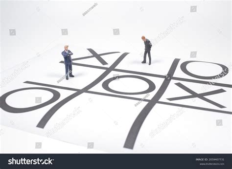 Businessmen Stand On Xo Game Board Stock Photo 2059407731 | Shutterstock