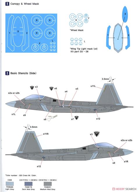 F 22A Raptor Edwards AFB Premium Edition Kit Plastic Model Color1