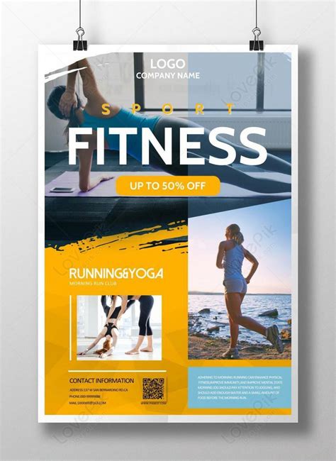 Creative fitness poster template image_picture free download 450023456 ...