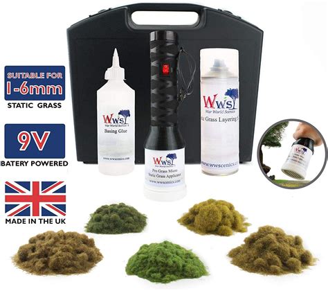 Buy War World Scenics Pro Grass Micro Static Grass Applicator Layering System Railway