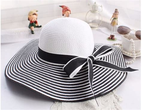 Sombrero De Playa Ala Grande Blanco Elegante Y Casual 25900 En