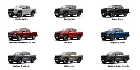 2022 Nissan Frontier Pro 4x Colors