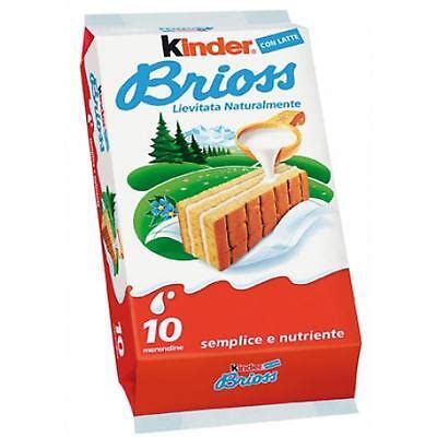 MERENDINE KINDER BRIOSS 10 PZ CON LATTE 280 GR PAN DI SPAGNA FERRERO