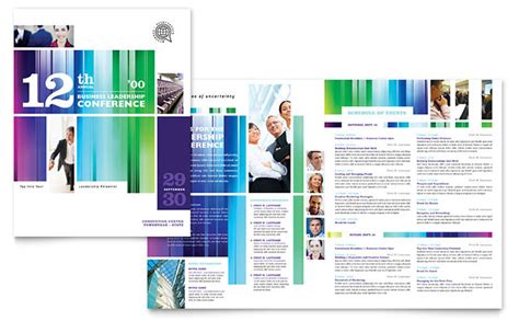 Business Leadership Conference Brochure Template Design