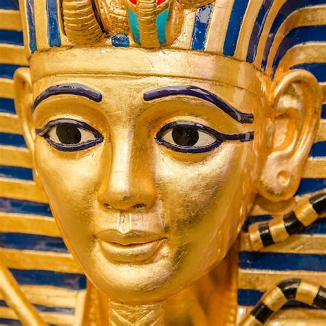 Gyptische Goldene Pharao Maske Reise Nach Gypten Konzept