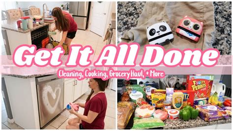 GET IT ALL DONE CLEAN WITH ME COOKING GROCERY HAUL MORE RACH