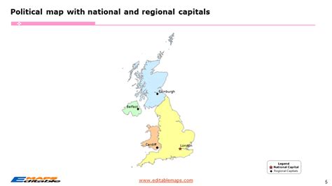 United Kingdom Map with International Territorial Level divisions - Editable PowerPoint Maps