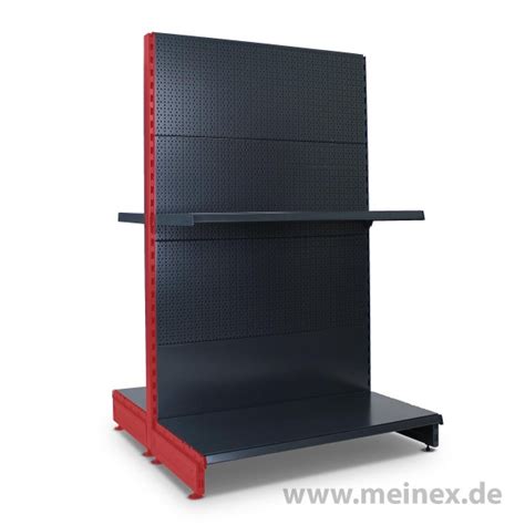 Gondola Shelf With Perforated Back Panels Tegometall Configurator