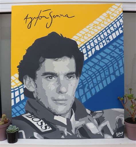 Quadro Ayrton Senna Em Ayrton Senna Ayrton Ideias Para Pintura