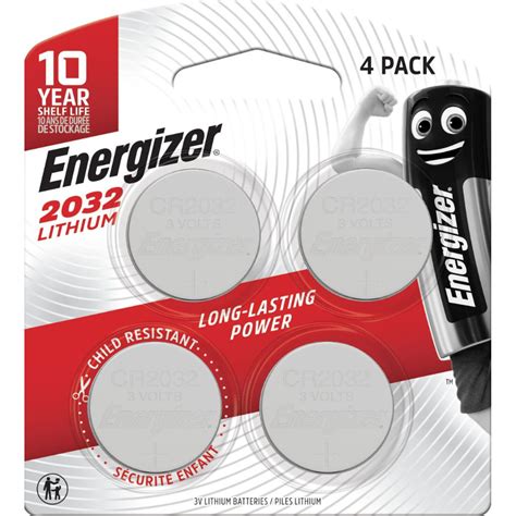 Pile Lithium CR2032 x4 ENERGIZER le lot de 4 piles à Prix Carrefour