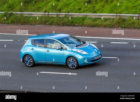 Nissan Leaf Acenta Electric Kwh Auto Blue Car Hatchback