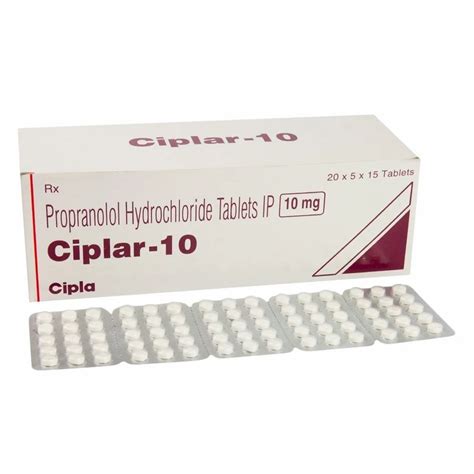 Propranolol 10mg CIPLAR 10 MG At Rs 100 Stripe Vivekanand Nagar