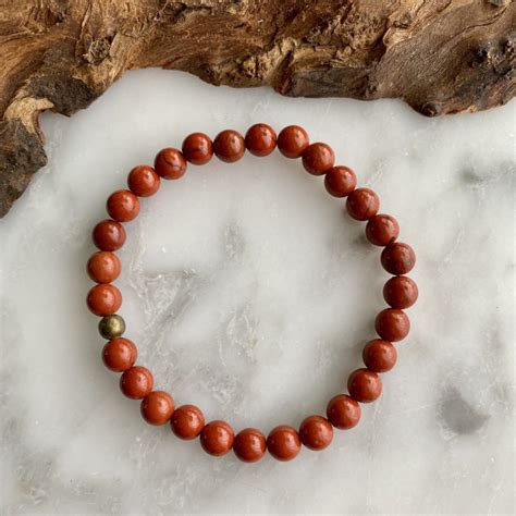 Red Jasper Bracelet Vitality Minera Emporium Crystal And Mineral Shop