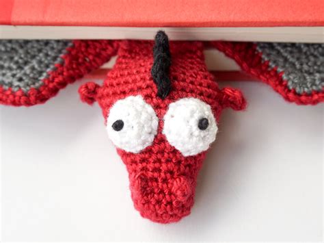 Pdf Crochet Pattern Dragon Bookmark By Supergurumi