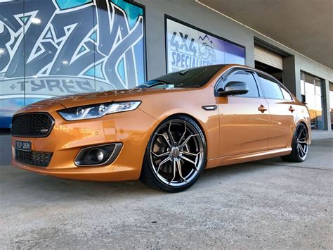 Ford Falcon Fg Orange With Hussla Royalty Aftermarket Wheels Wheel