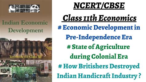 P1 Economic Development Agriculture Sector During Colonial Rule NCERT