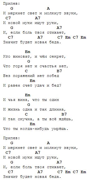 Разбор аккордов кто виноват