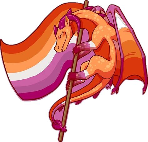 Lesbian Pride Flag Dragon 2nd Edition New Flag By Kmp0511 Redbubble