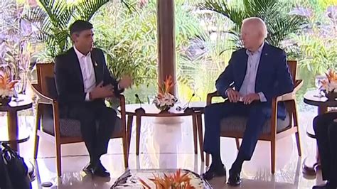 Rishi Sunak And Joe Biden Meet At G20 In Bali World News Sky News