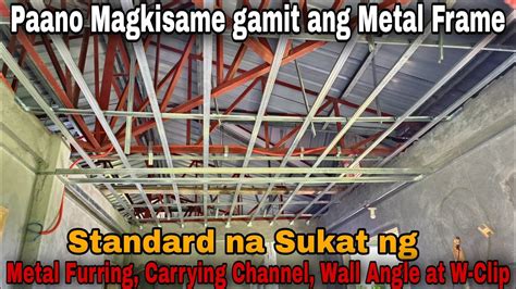 Paano Magkisame Anu Ang Sukat Ng Metal Furring Carrying Channel At